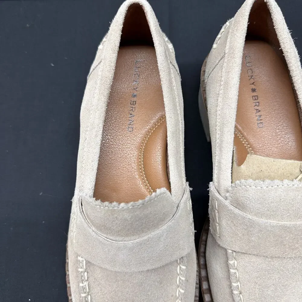 Lucky Brand Suede Loafers New With Box Size 7 SHIPS SAME DAY!